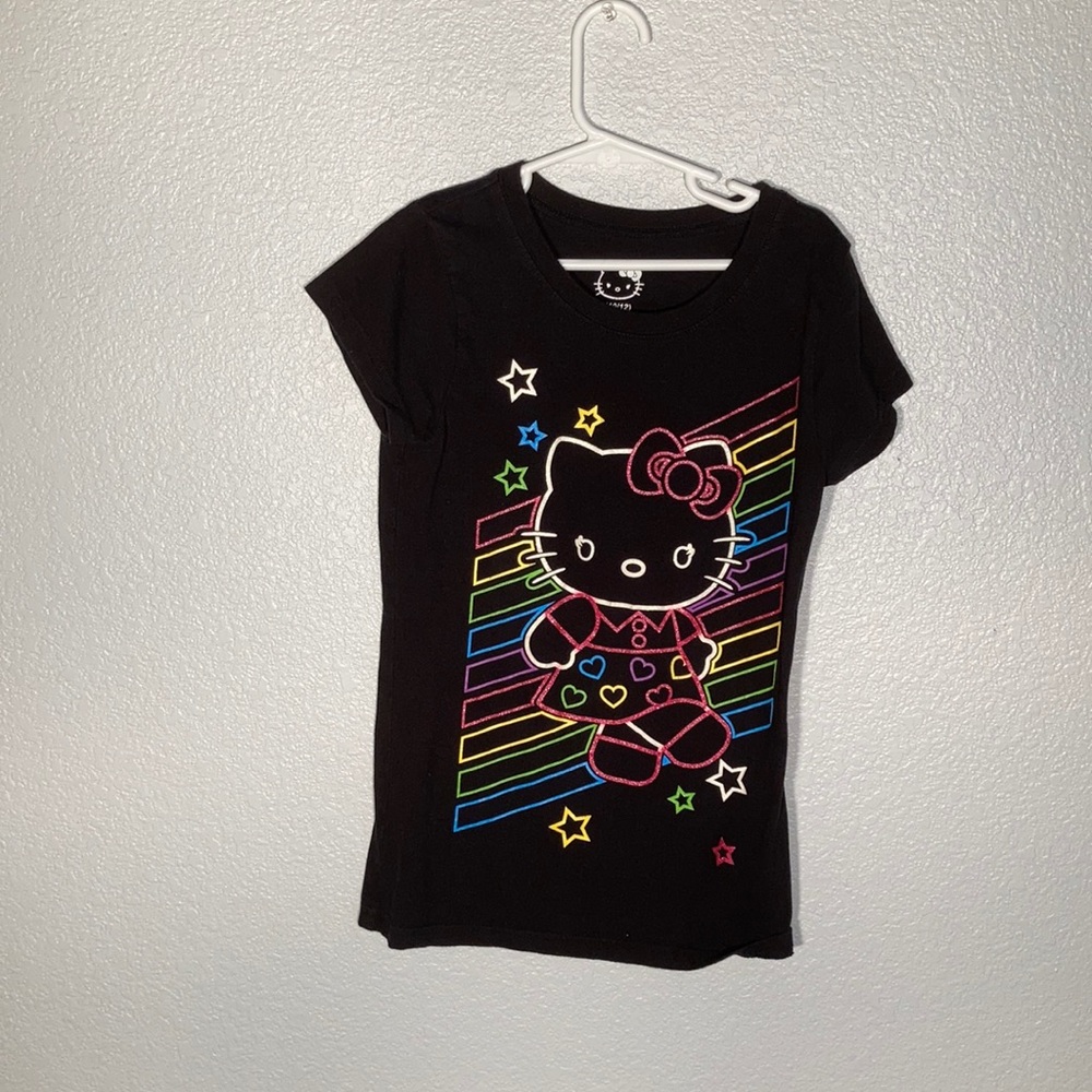 Hello Kitty black Graphic skinny shirt size L